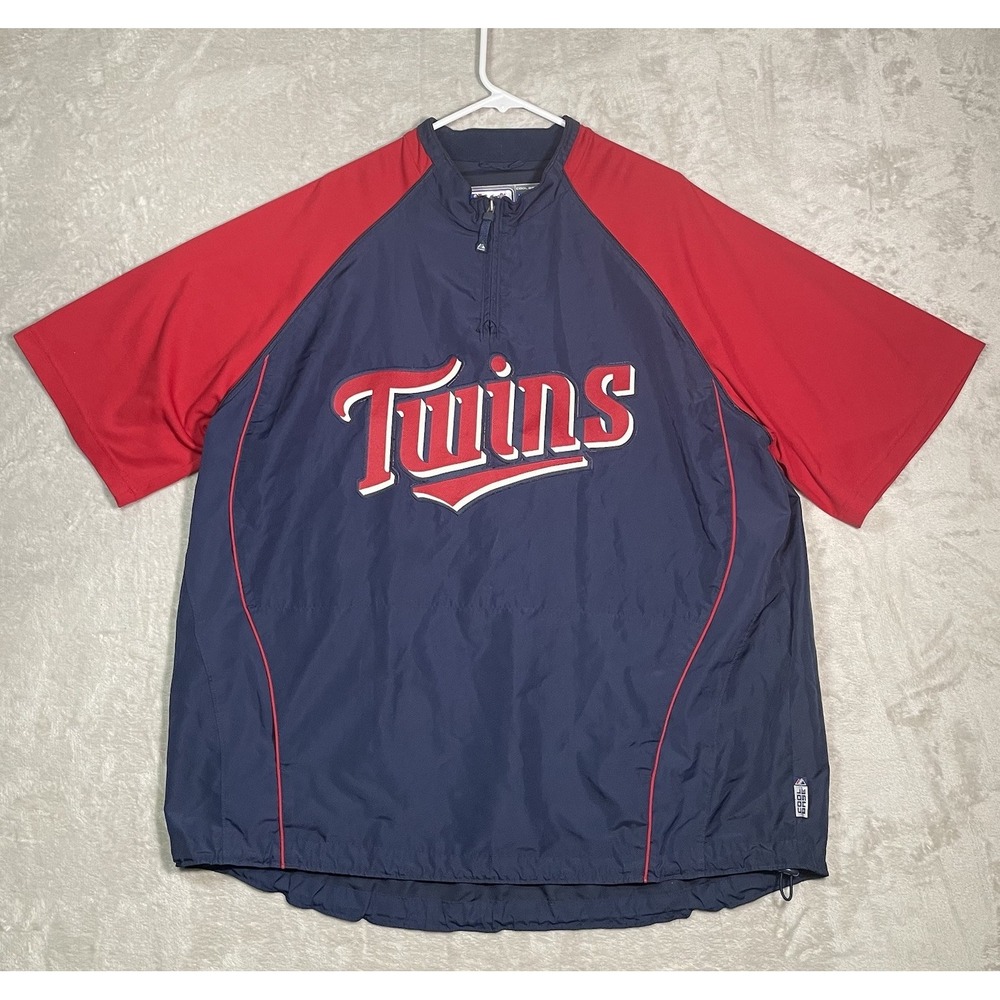 Minnesota Twins Windbreaker 2XL Majestic Dugout Authentics Collection Jacket
